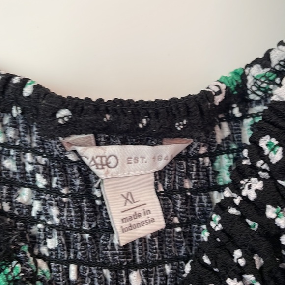 Cato Green, Black & White Midi Dress Size XL - Picture 3 of 9